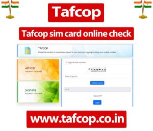 Tafcop sim card online check