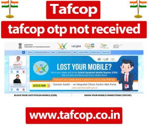 Tafcop otp not received